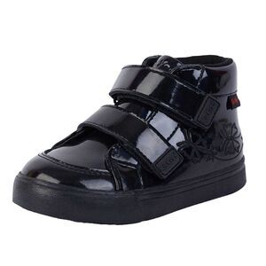 Kickers Childrens/Kids Tovni Hi Stardust Patent Leather Boots / Black
